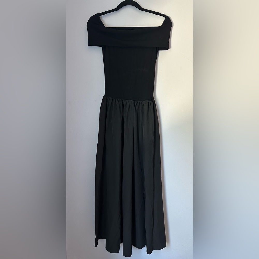 Commense Black Off Shoulder Dress